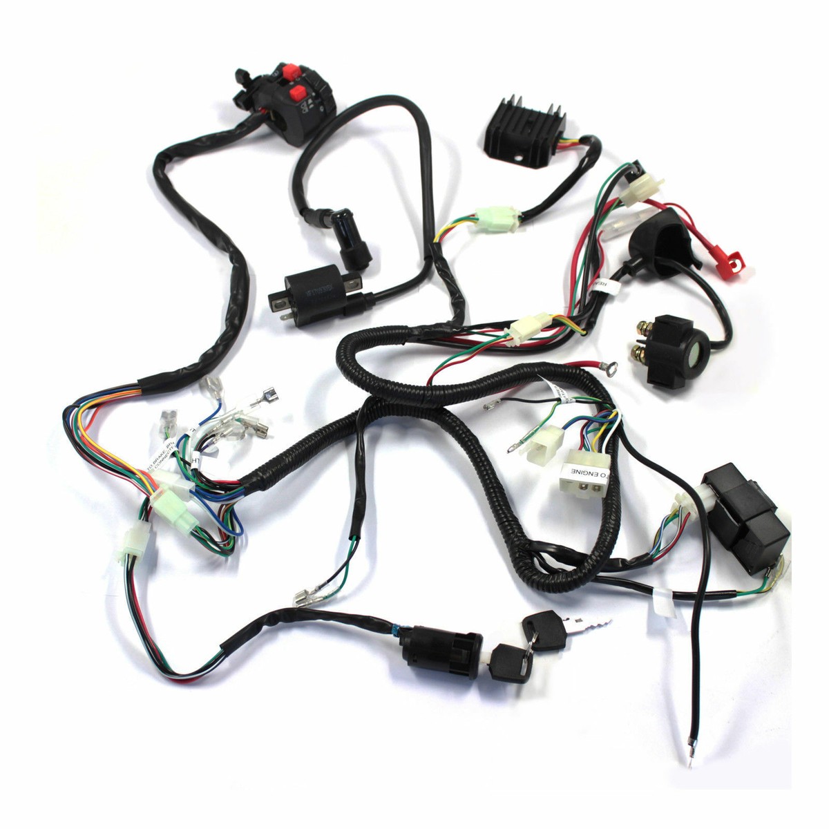 ALL ELECTRICS Full Kit Coil Cdi Harness Zongshen Loncin 250cc Hummer Atomik ATV - Foto 9