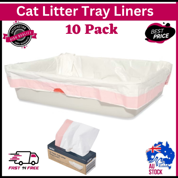 10 Pack Trays Litter Liners Liner Kitten Hygienic Disposable Tray Waste