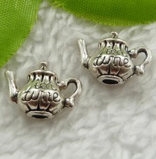 Free Ship 140pcs tibet silver teapot charms 16X12mm B2361