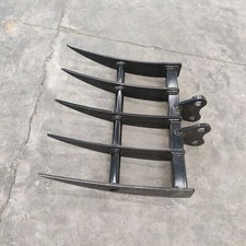Attachment Mini Excavator Rake for Grading, Leveling, Loosening , Removing Soil