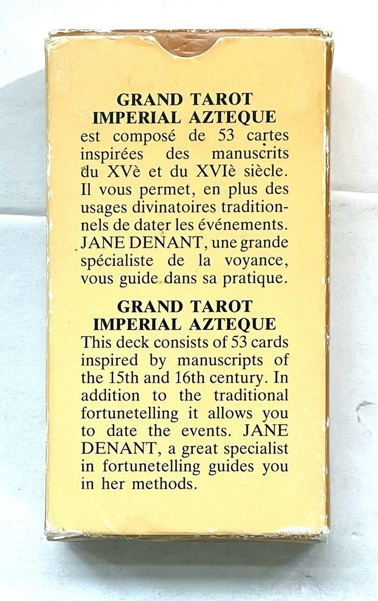 SUPER RARE!! - Grand Tarot Azteque by Jane Denant - Piatnik - c