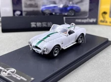 FW 1:64 White Shelby 427 COBRA Convertible Sports Model Diecast Metal Car