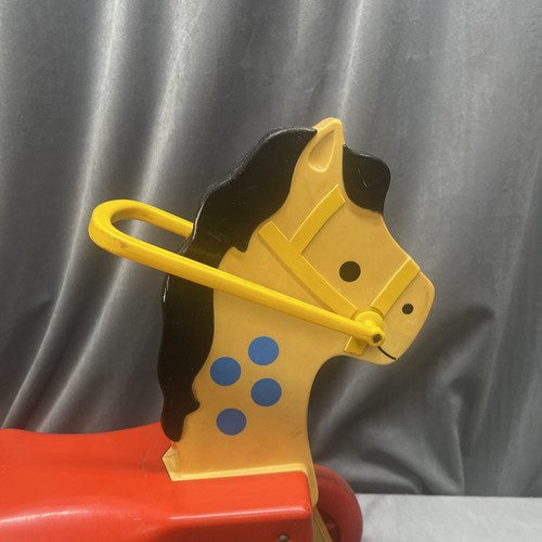 Whinny Fisher Price Pull Pony Riding Horse Toddler Ride On #978 Made In USA 1976 - Picture 14 of 24
