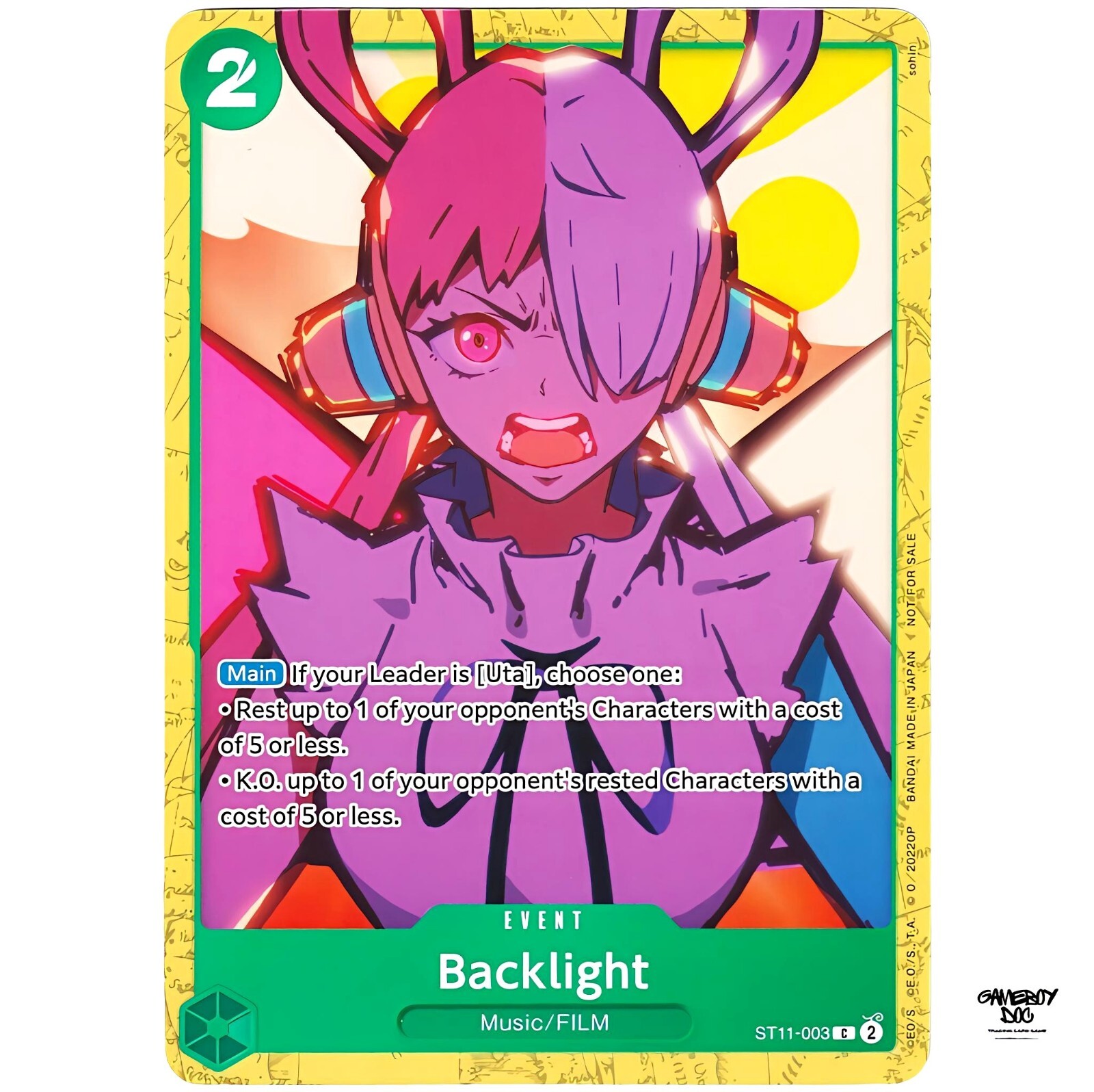 One Piece Card Game Backlight ST11-003 Promo English 