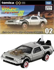 Tomica Premium Unlimited Back to the Future Part III 3 Time Machine Mini Car New