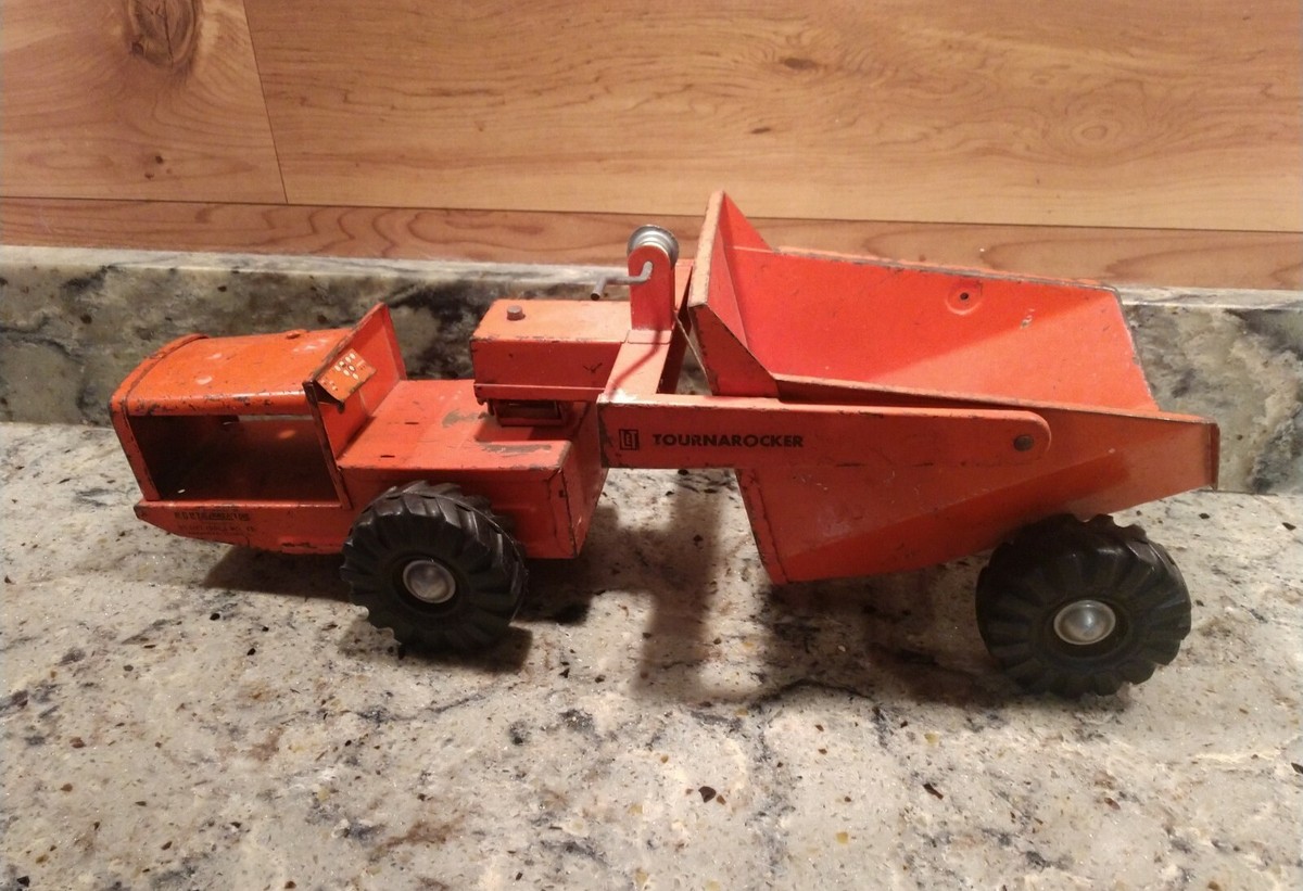 VINTAGE 1950'S NYLINT TOURNAROCKER ORANGE R.G.LE TOURNEAU INC. | eBay