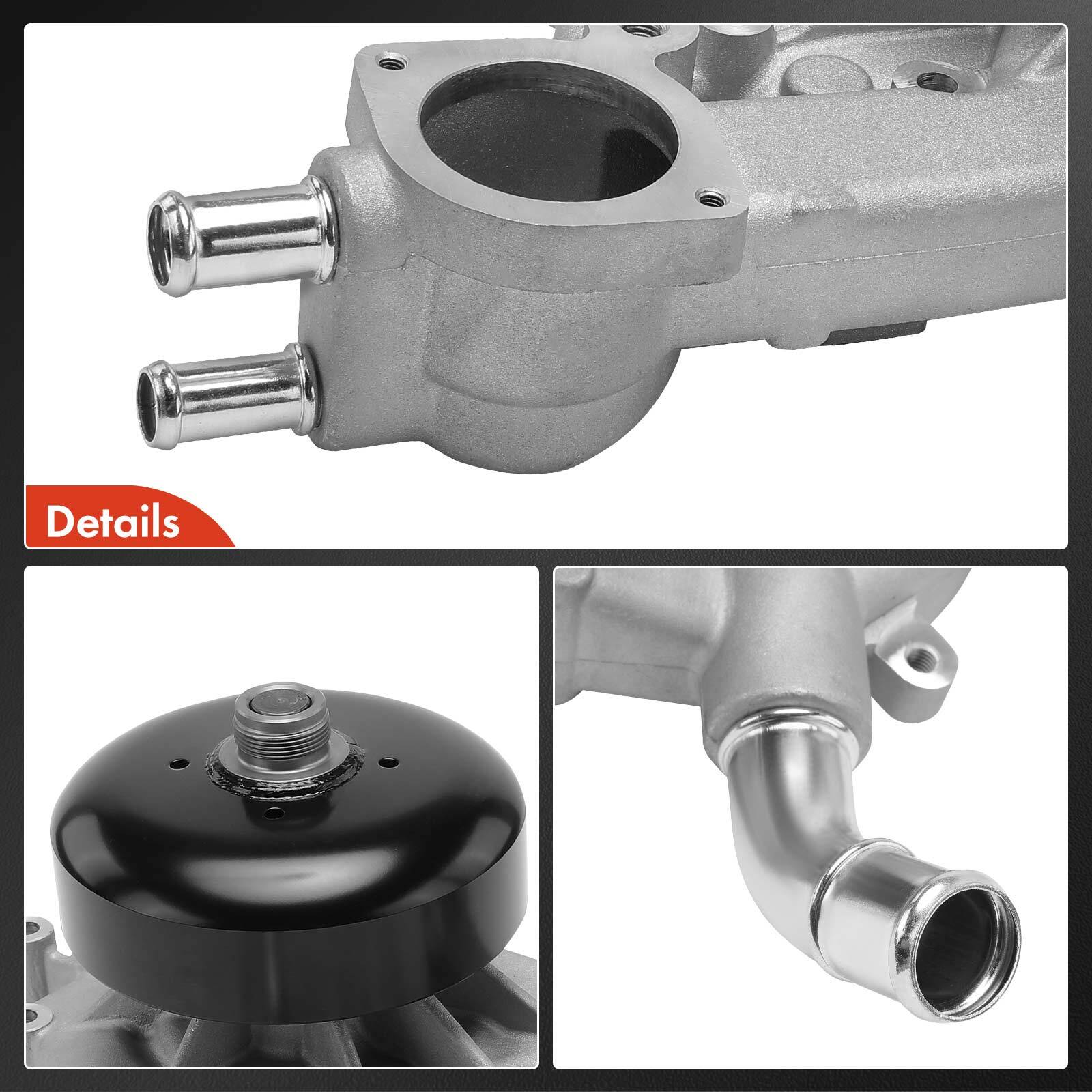 ウォーターポンプ ガスケット付き シボレー Silverado GMC Sierra Cadillac 4.8L 5.3L 6.0L用