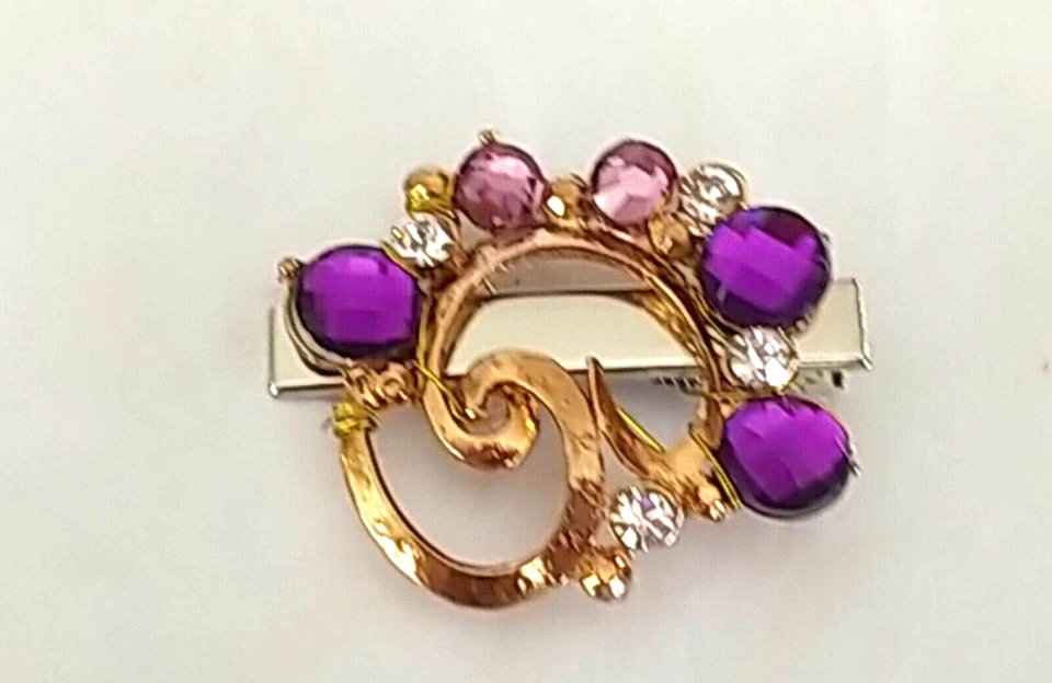 Pluple акриловый кристально прозрачный со стразами золото серебро 2 дюйма аллигатор заколка для волос - Изображение 3 из 4