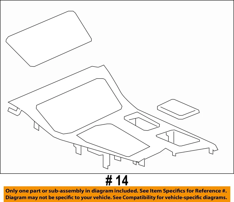 Used Front Lower Center Console fits: 2013 Bmw 528I floor w/o 4 zone automatic c Foto 4 de 4