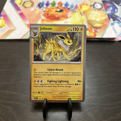 jolteon pokemon card ebay Jolteon 135/165 sv2a 151 Holo Japanese Pokmon Card NM