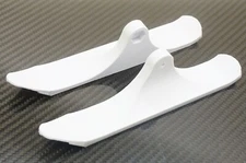 RC Car Skis 1/10 Scale Front Ski Attachment Crawler / Truck 12mm hex Snow WHITE