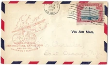 C-11, Aeronautical Exposition, Chicago, Ill. 1-9 Dec 1928, Nice Cancels on rear