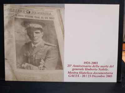 Postcard General Umberto Nobile Corriere d'America 2003 WE1028