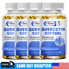 Quercetin with Bromelain - Premium Antioxidant Immune Support - 120 Capsules