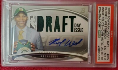 2008 BOWMAN DRAFT DAY- RUSSELL WESTBROOK- ISSUE RELICS PATCH