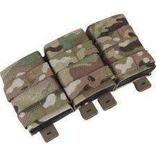 WST Tactical Mag Pouch Triple Mag Carrier FAST 7.62mm MOLLE Pouch Open Top Gear
