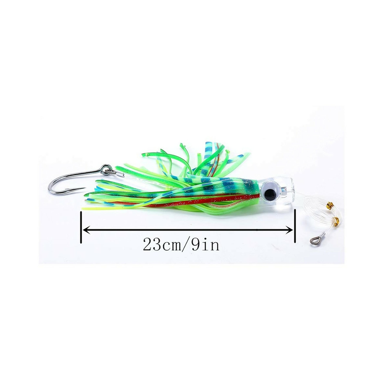 Trolling Skirt Lures Set of 4pcs 9 inch Fishing Saltwater Lures for Tuna Mahi... - Image 2