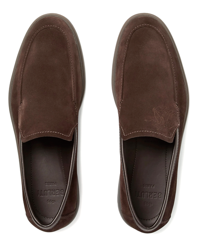 Mocasines de gamuza BERLUTI PARIS Latitude Scritto mocasines zapatillas 42 - Imagen 4 de 12