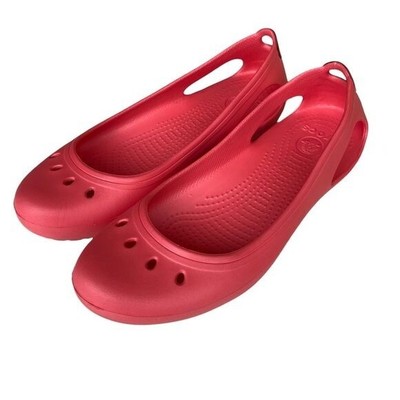 crocs ballet flats pink
