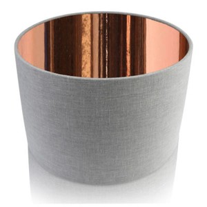 grey and copper table lamp