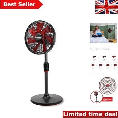 Verstellbarer 4-Gang Akku Ventilator mit langer Laufzeit - perfekte Kühllösung