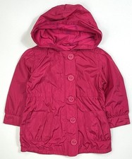 New With Tags Baby Gap Girls Pink Water Resistant Hooded Jacket sz 12-18m