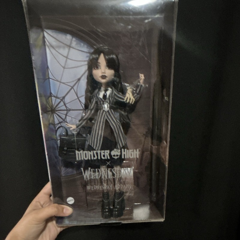 Monster High x Wednesday Wednesday Addams Fashion Doll 11in Unopened Collector