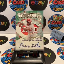 2003 Topps Record Breakers George Foster Cincinnati Reds Autograph Card