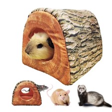 Guinea Pig Rat Ferret Tree Hole Bed and Hammock Tunnel, Hanging Bunk, Parrot ...