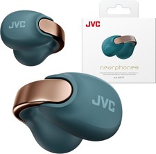 JVC Nearphones TW Earphones Bluetooth 5.3 - IPX4 Water Resistant - Teal Blue