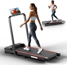 Walking Pad with Handle Bar 3.0HP Electric Portable Small Treadmills 300LBS US