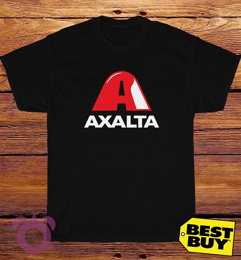 New Axalta Logo Men's T-Shirt Front & Back Print Made In USA Size S to 5XL