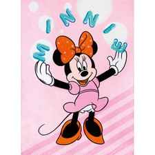 Minnie Mouse Pink Decke | 130x170 cm | Tagesdecke Kuscheldecke