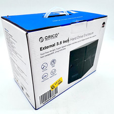 Orico Tool Free Magnetic Open External 3.5 Inch Hard Drive Enclosure -Black