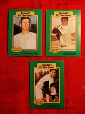 Baseball's All-Time Greats Card Lot 3 Berra, Ford & Snider