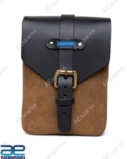 Leder Magnet Tankbeutel Tasche Braun für AJS BSA Triumph Royal Enfield @RE