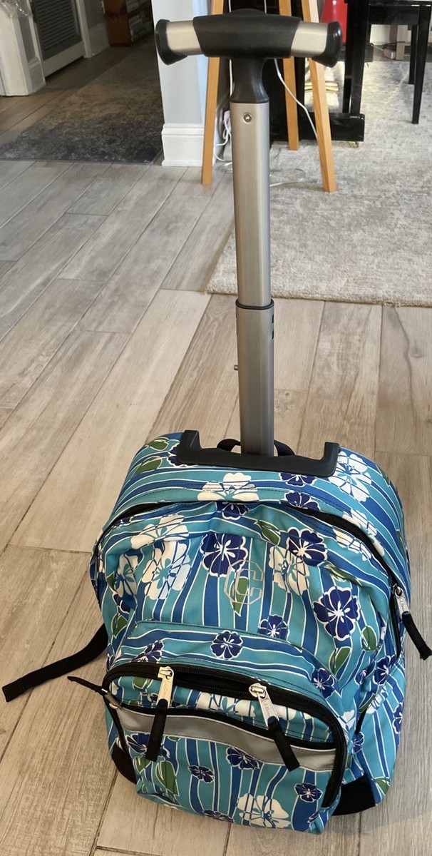 LL Bean Deluxe Rolling Wheeled Backpack Book Bag Carry-on  display picture 1