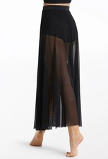 Dance Pre-Owned Skirt Balera S7926 Medium Adult Black Long High Waist Skirt