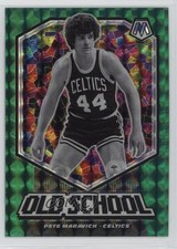 2019-20 Panini Mosaic Old School Green Mosaic Prizm Pete Maravich #17 HOF u0u