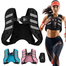 Weighted Vest for Women Men, 6lb/8lb/12lb/16lb/20lb/25lb/30lb Adjustable Weig...
