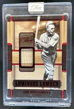 2025 Panini Three and Two Jim Bottomley Luminous Lumber Bat Red FOTL #/7