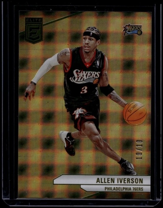 Allen Iverson Basketball Serial Numbered Sports Trading Cards