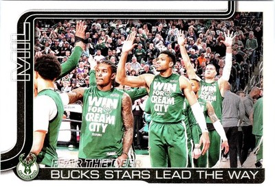Milwaukee Bucks 2025-26 Topps #281 Fear the Deer Team Card
