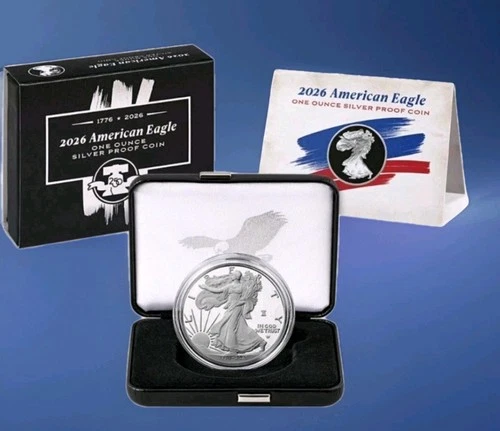 2026 American Eagle 1 Oz Silver Proof 1776-2026 W 250th PRIVY w/OGP