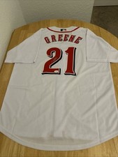 Hunter Greene Cincinnati Reds Autographed Jersey JSA Certified