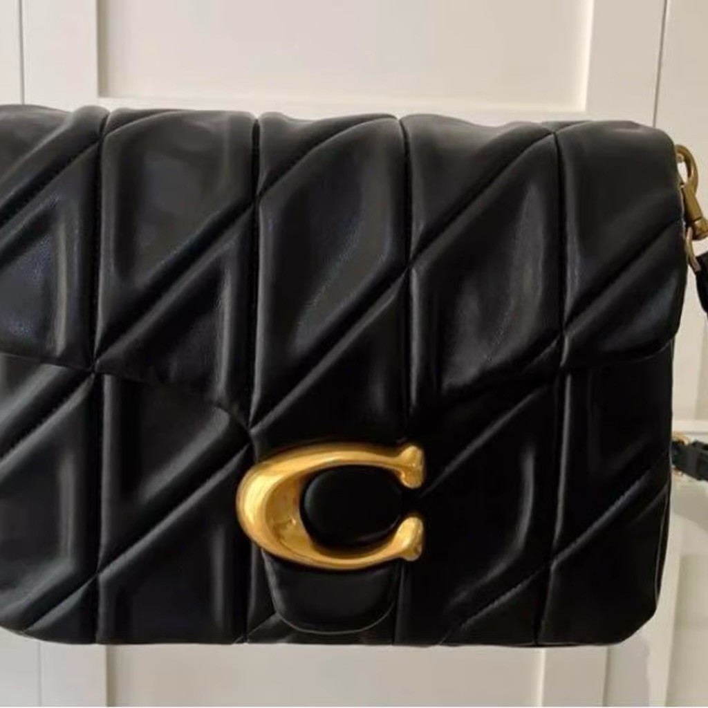 COACH Times Square Tabby 26 Quilted Shoulder Bag in Black CW630 New Outlet