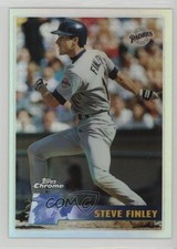 1996 Topps Chrome Refractor Steve Finley #38 6m1
