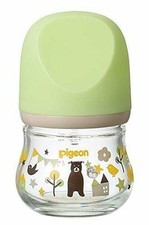 Pigeon Breastfeeding Baby Bottle Heat-resistant Glass Bear 80ml NEW from Japan