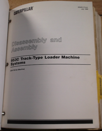 CAT Caterpillar 953C Piste Chargeur Service Magasin Réparation Livre Manuel - Photo 16 sur 22