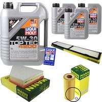 Mann Inspektionspaket 8L Liqui Moly Top Tec 4200 5W-30 FüR BMW 3Er Touring E91